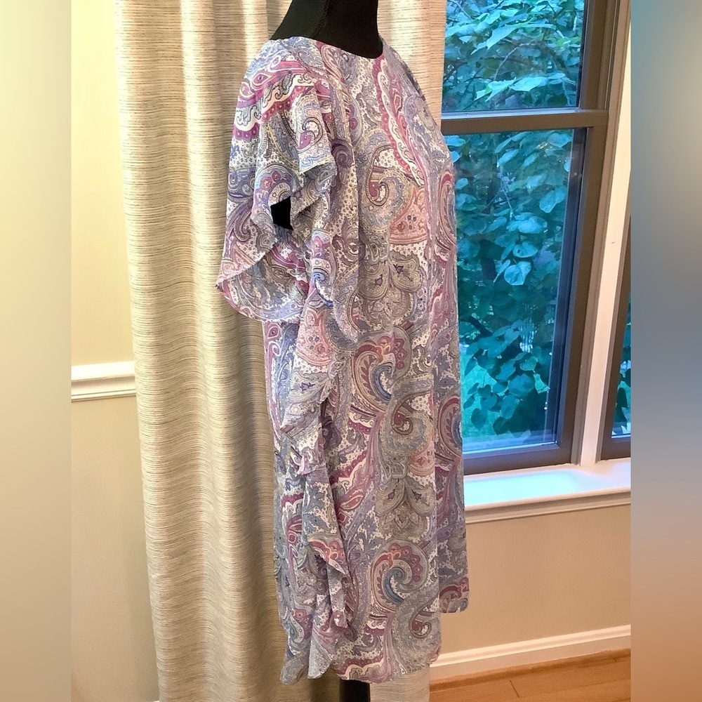 #9 Gorgeous Lauren Ralph Lauren Watercolor Paisley Dress Size 14